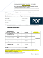 Date Des Épreuves:: (Sur Ordinateur)