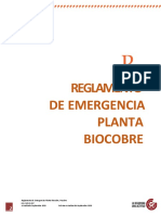 Reglamento de Emergencia Planta Biocobre 2018