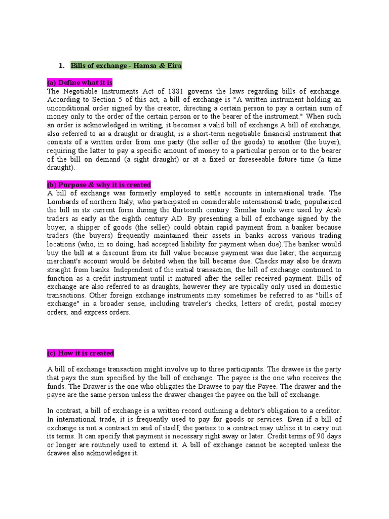 International Trade and Finance | PDF | Negotiable Instrument | Payments