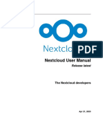 Nextcloud User Manual