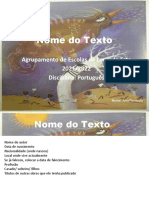 Nome Do Texto: Agrupamento de Escolas de Lousada Este 2021/2022 Disciplina: Português