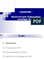 Chapitre: Spectroscopie D'absorption Atomique (SAA)