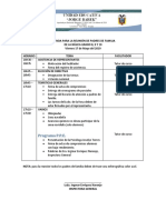 Agenda de Reunión de Trabajo