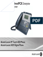 Communication Server: Alcatel-Lucent IP Touch 4028 Phone Alcatel-Lucent 4029 Digital Phone