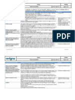 Tabela de Requisitos Ambientais