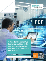 Notes For Secure PLC Communication With TLS Protocol On The SIMATIC S7-1200/S7-1500 Channel