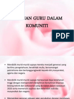 Peranan Guru Dalam Komuniti