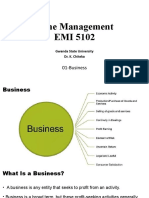 Mine Management EMI 5102: 01-Business
