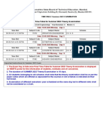 Maharashtra State Board of Technical Education, Mumbai.: Course-Wise Time Table For Summer 2023 Theory Examination