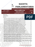 Gaceta Parlamentaria: Mesa Directiva