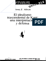 El Idealismo Trascendental de Kant: Una Interpretación V Defensa