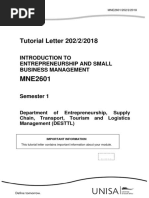 Tut - Letter 201sem2 - MNE2601 - 2018