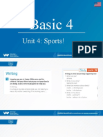 Basic 4: Unit 4: Sports!