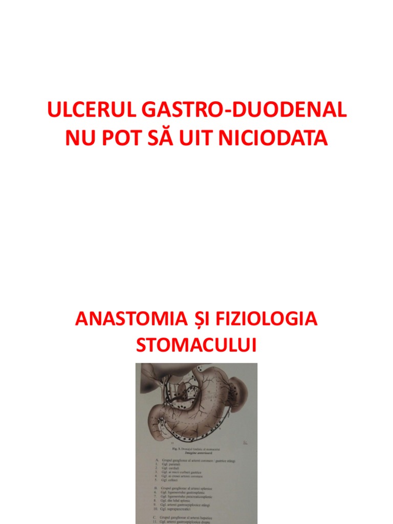 Ulcerul Gastro-Duodenal Nu Pot Să Uit Niciodata | PDF