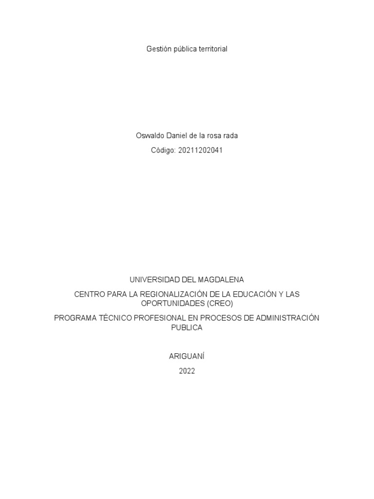 Gestión Ambiental en Ariguaní, Magdalena | PDF | Residuos | Vertedero