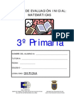 PRUEBA DE MATEMÁTICAS 3º