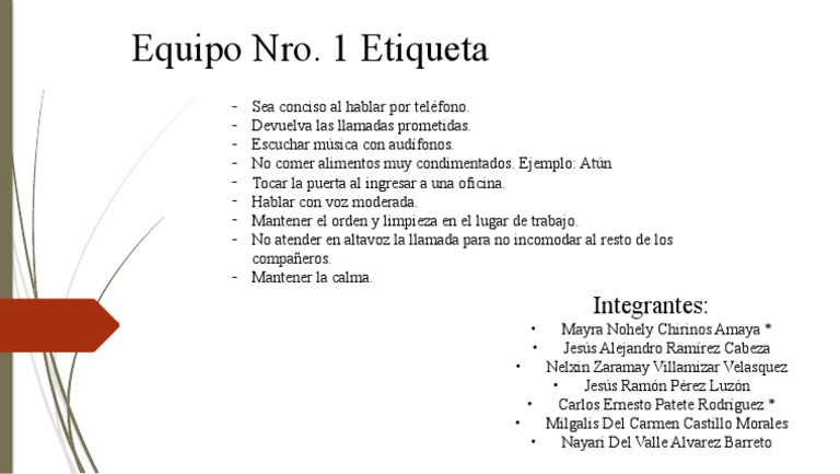 Presentacion de Administración. Etiqueta Dentro de La Oficina | PDF