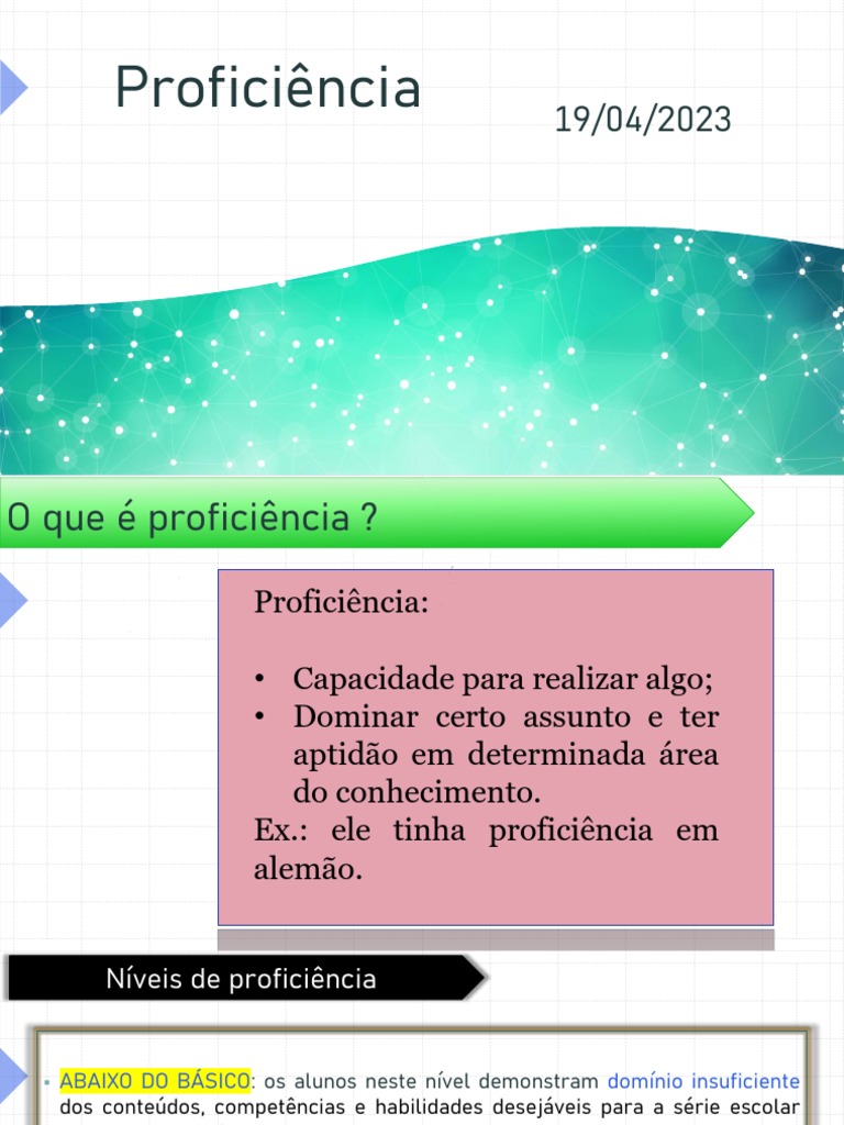 Proficiência | PDF