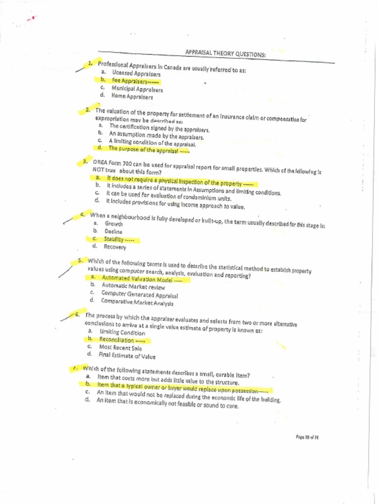 Appraisal Training Notes PDF