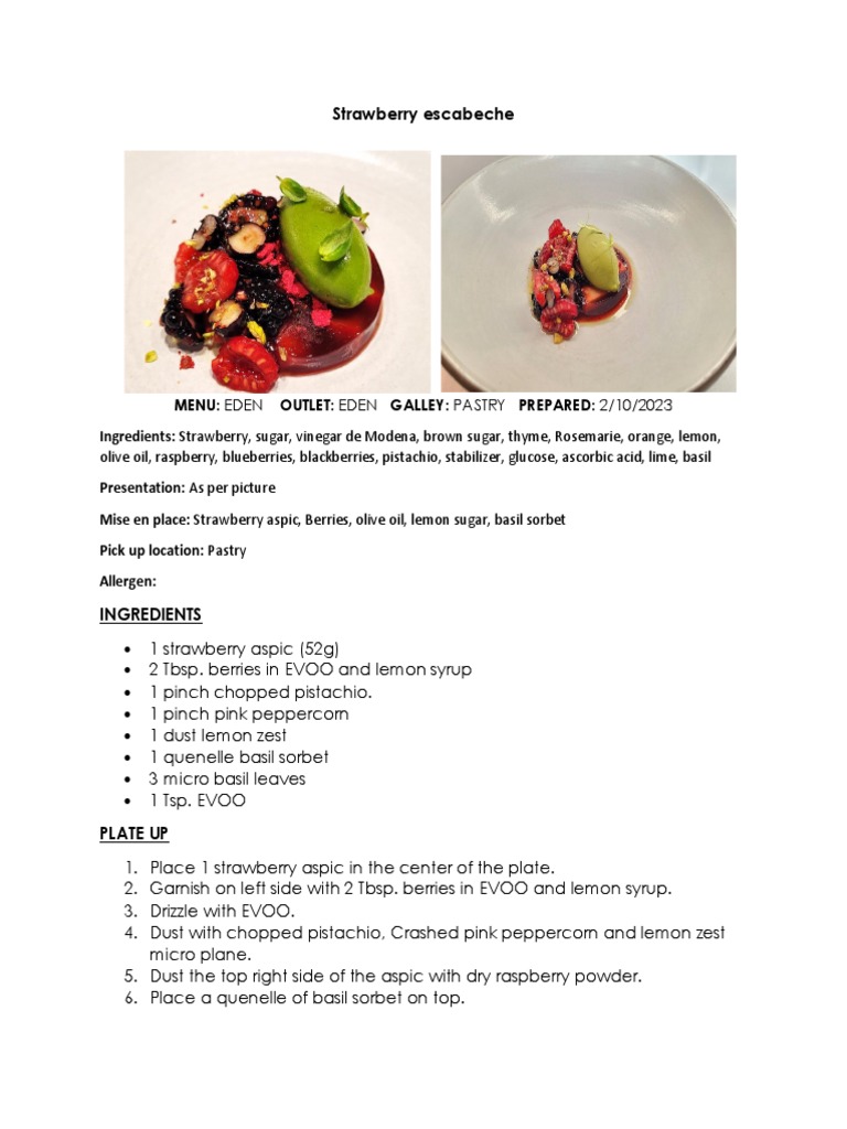 Vegan Strawberry Escabeche PDF
