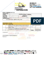 Cotizacion: Electromulas Y Maquinaria Escaner