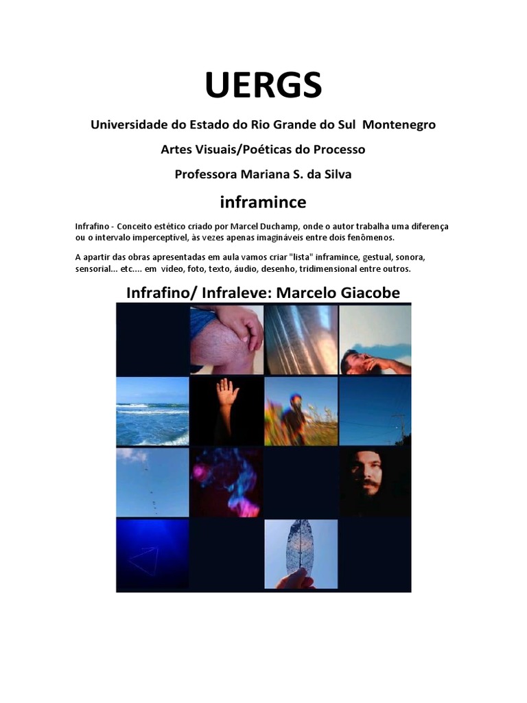 Conceito Inframince em Artes Visuais | PDF | Arte