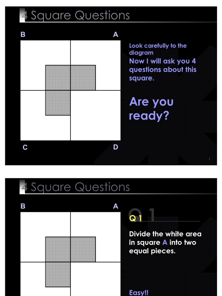 4 Square Questions | PDF | Neurological Disorders | Symptoms And Signs ...