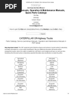 Prefix CATERPILLAR OFF-HIGHWAY TRUCK Manuals & Parts Catalogs