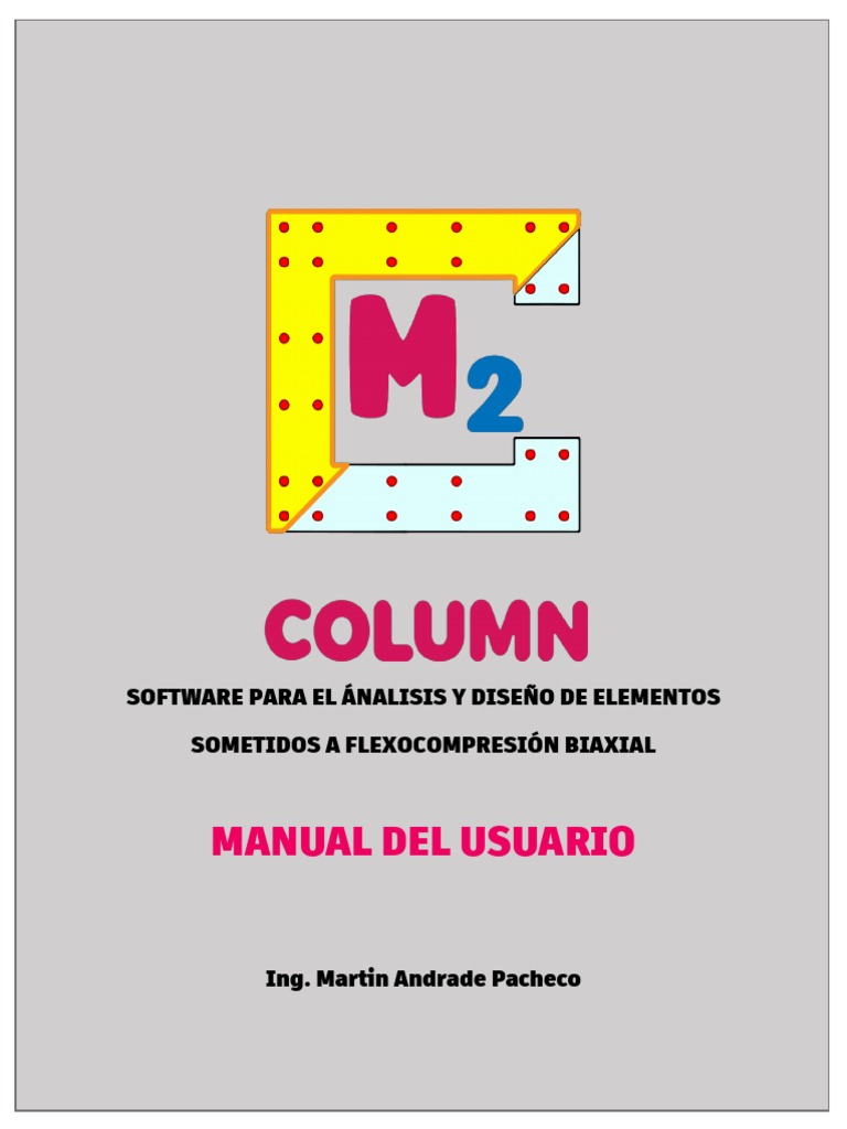 Manual Del Usuario M2 Column v1.1 | PDF | Concreto reforzado | Ventana ...