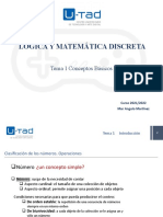 Lógica Y Matemática Discreta: Tema 1 Conceptos Básicos