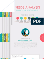 NEEDS ANALYSIS: PURPOSES, TOOLS AND EVALUATION