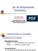  Escuelas de Pensamiento Económico