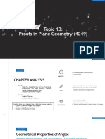 Topic 13: Proofs in Plane Geometry (4049)