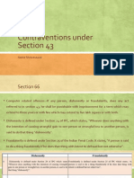 Contraventions Under Section 43