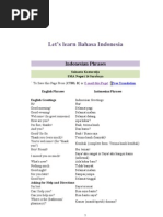 Basic Indonesian Course Book | PDF | Indonesian Language | Stress ...