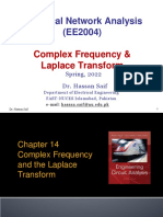Electrical Network Analysis (EE2004) : Complex Frequency & Laplace Transform