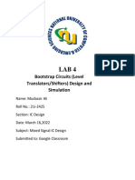 Bootstrap Circuits (Level Translators/Shifters) Design and Simulation