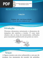 6 - Resistência Dos Materiais - Torção