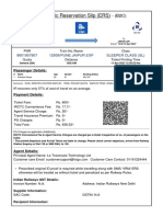 Electronic Reservation Slip (ERS) : 8601957807 12939/pune Jaipur Exp Sleeper Class (SL)