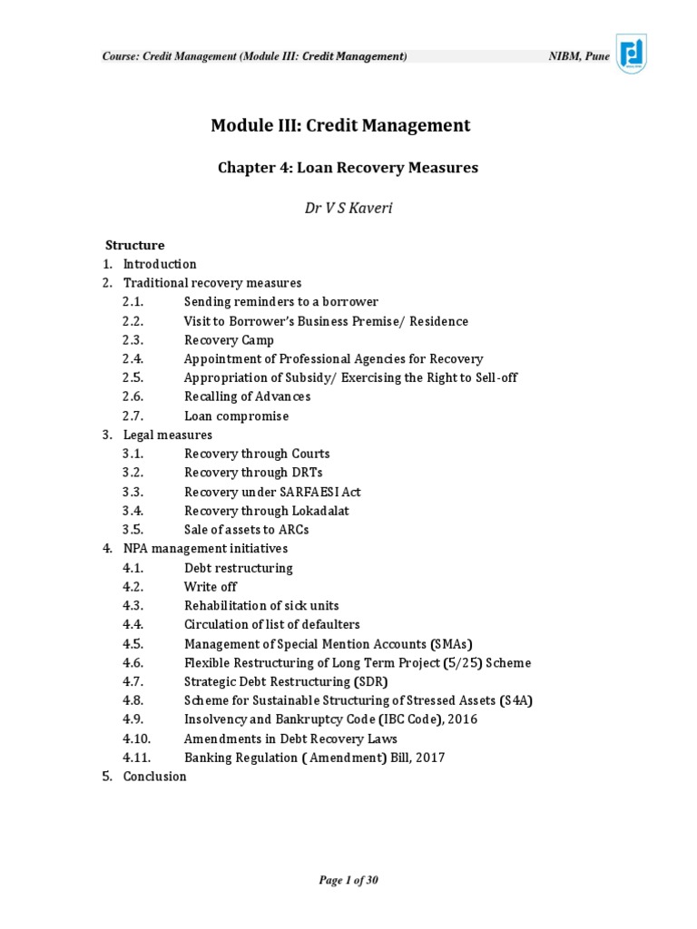 LOAN RECOVERY STRATEGIES PDF visual data 2