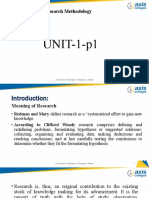 UNIT-1-p1: Research Methodology