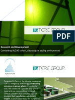 Algae Energy Production by Arsignum and Tere Group