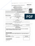 Certificado de Defuncion