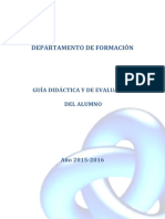 Departamento de Formación: Guía Didáctica Y de Evaluación Del Alumno