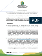 Edital para Concessão de Bolsas de Extensão A Projetos (Exercício 2023) E Programas (Exercício 2023 E 2024) Da Universidade Federal Do Cariri