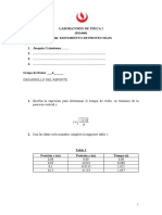 Reporte Del Laboratorio LB04 Mov Proyectil de Física I