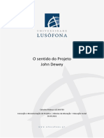 O sentido do Projeto - John Dewey - Catarina Mateus a21905789