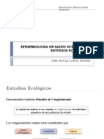 Epidemiologia en Salud Ocupacional Estudios Ecologicos: Ana Paula Lopez Bueno
