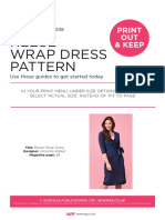 Reese Wrap Dress Pattern: Print OUT & Keep