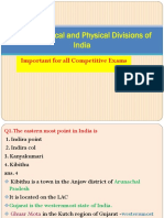 Mcqs On Physical and Political Division of India